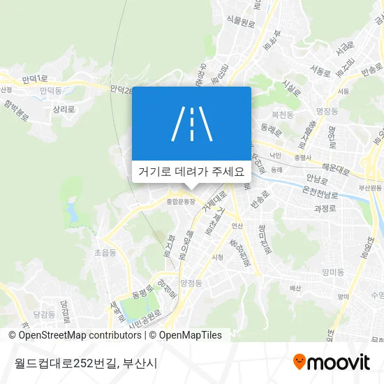 월드컵대로252번길 지도