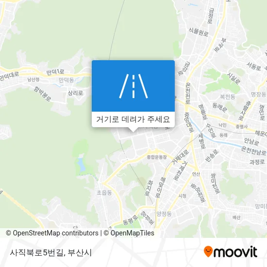사직북로5번길 지도