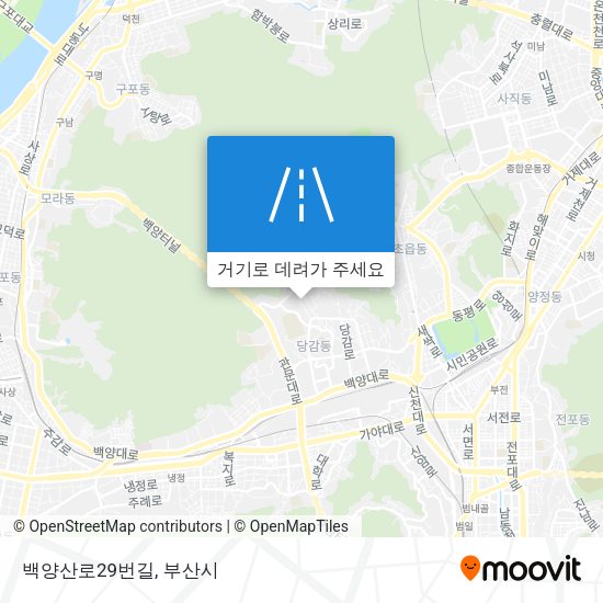 백양산로29번길 지도