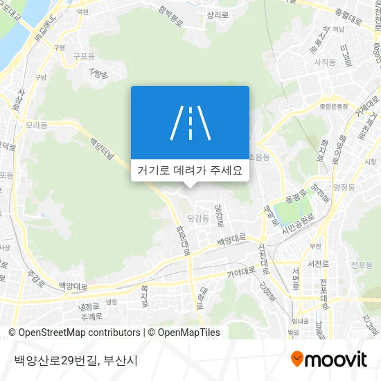 백양산로29번길 지도