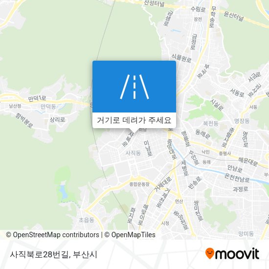 사직북로28번길 지도