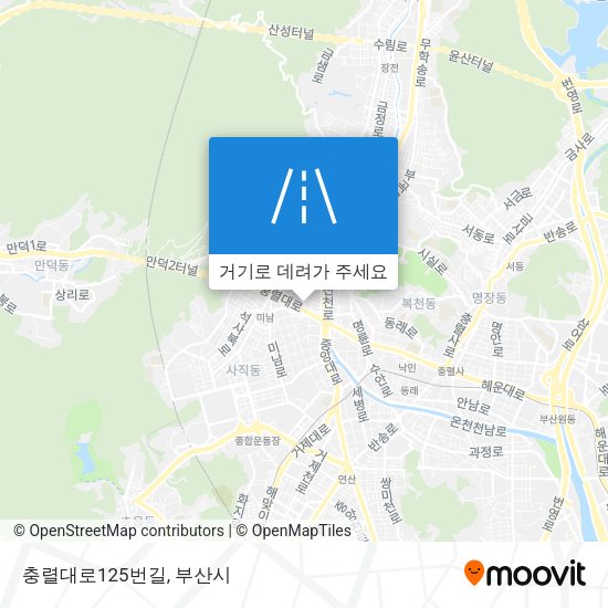 충렬대로125번길 지도