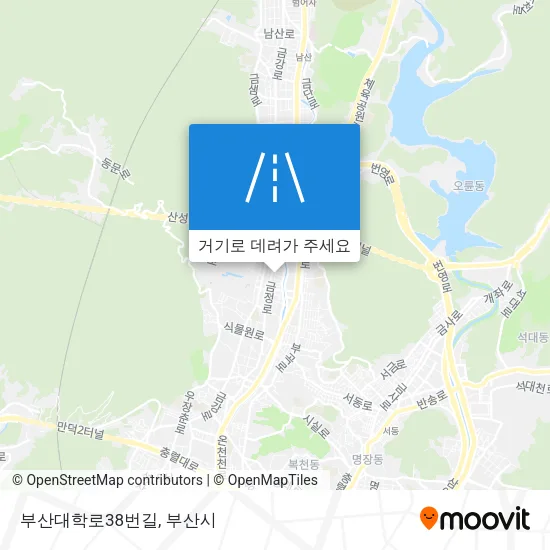 부산대학로38번길 지도