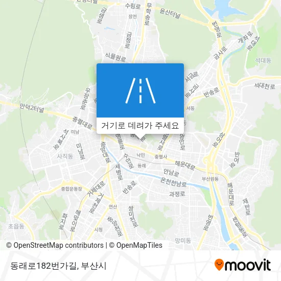 동래로182번가길 지도