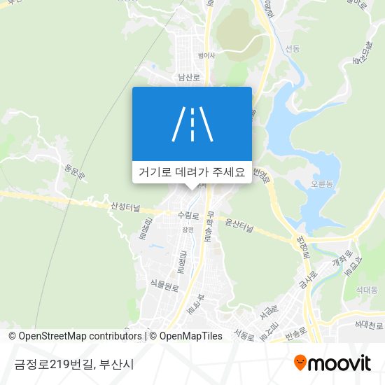 금정로219번길 지도