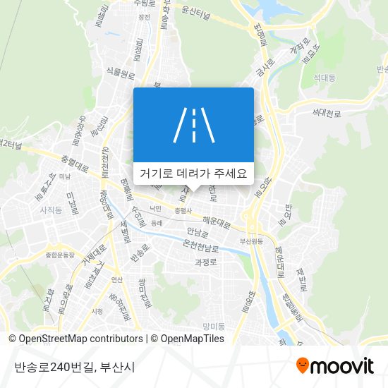 반송로240번길 지도