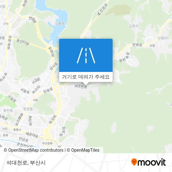 석대천로 지도