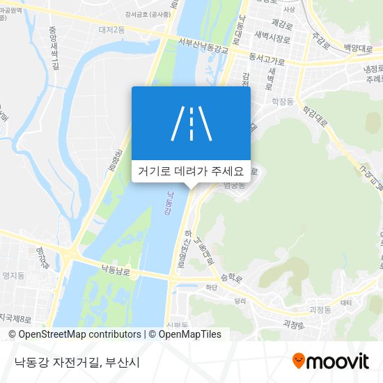 낙동강 자전거길 지도
