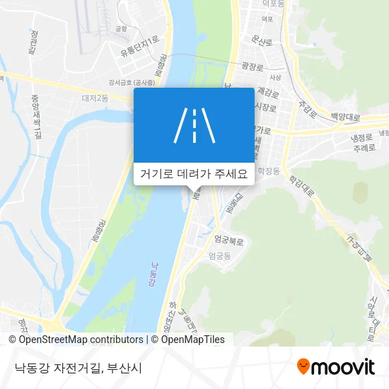 낙동강 자전거길 지도