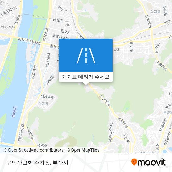 구덕산교회 주차장 지도