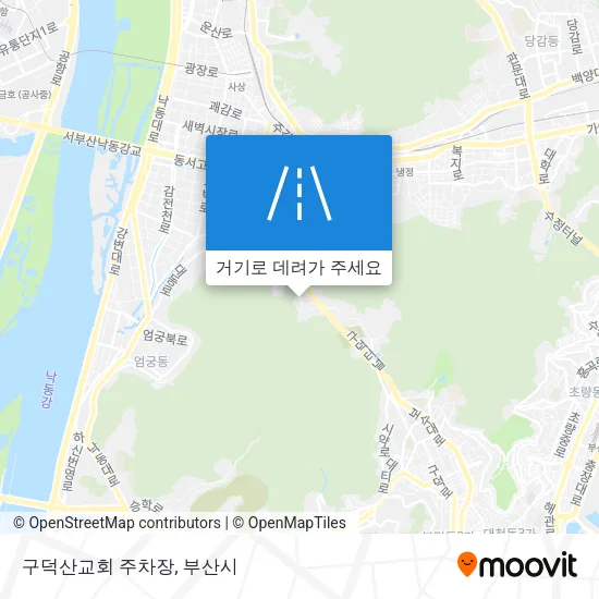 구덕산교회 주차장 지도