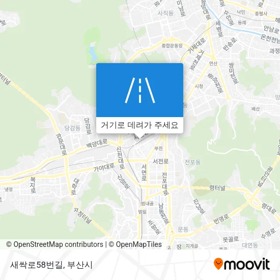 새싹로58번길 지도