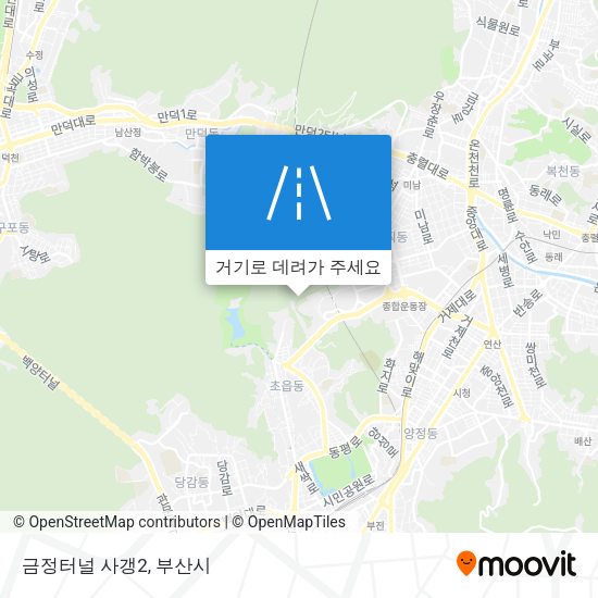 금정터널 사갱2 지도
