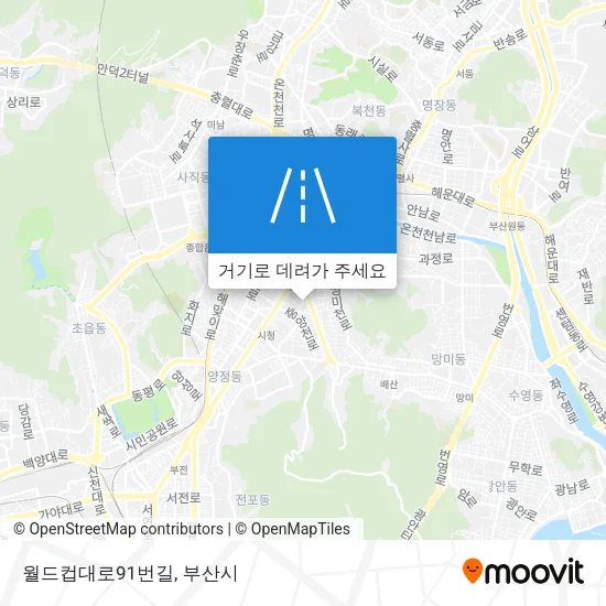 월드컵대로91번길 지도