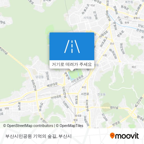 부산시민공원 기억의 숲길 지도
