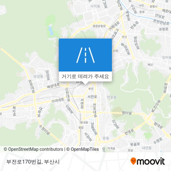 부전로170번길 지도