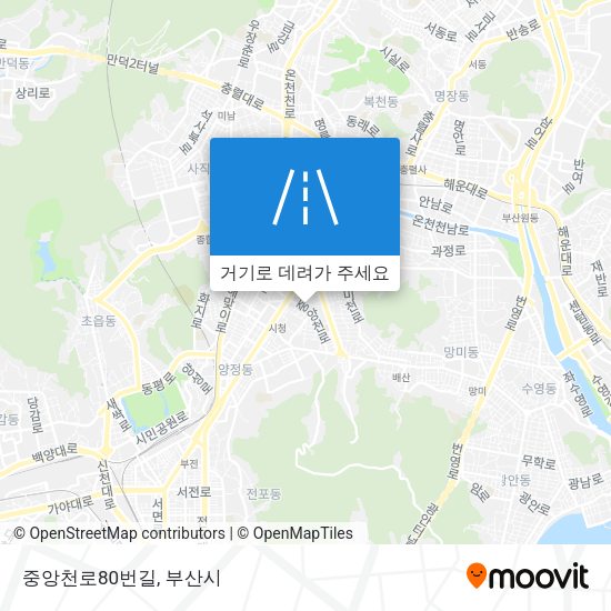 중앙천로80번길 지도