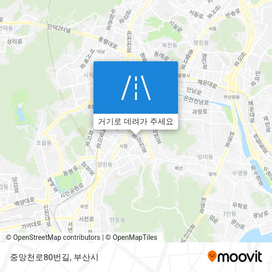 중앙천로80번길 지도