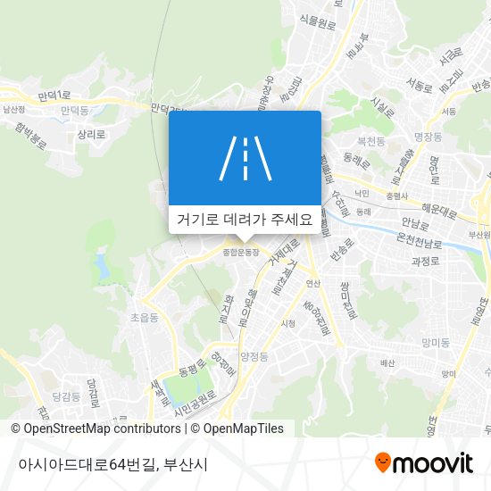아시아드대로64번길 지도
