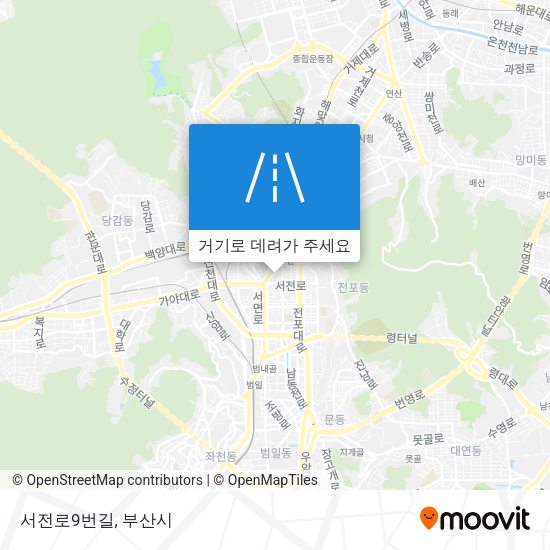 서전로9번길 지도