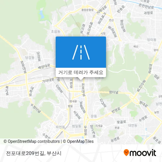 전포대로209번길 지도