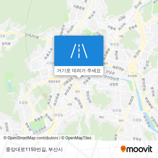 중앙대로1150번길 지도