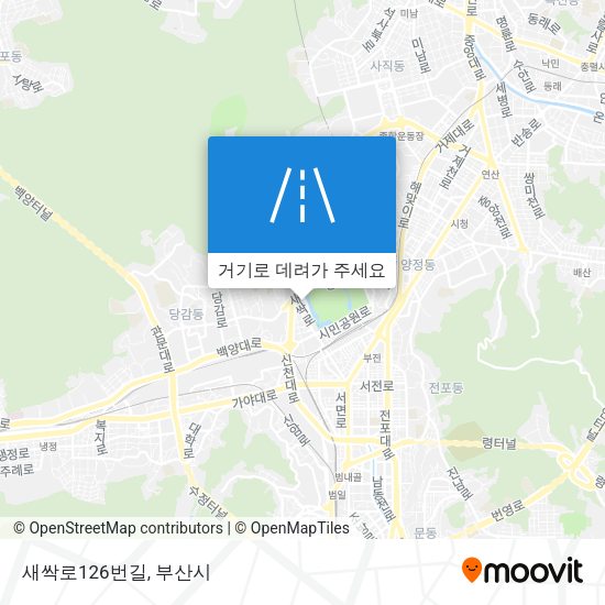 새싹로126번길 지도