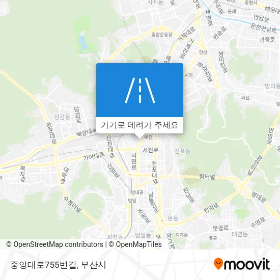 중앙대로755번길 지도