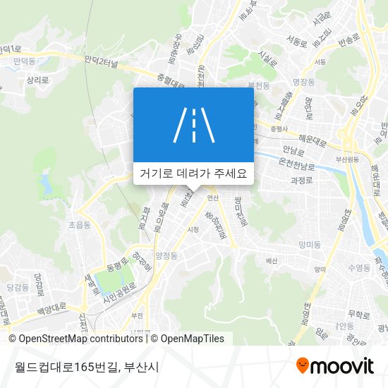 월드컵대로165번길 지도