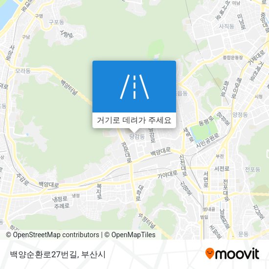 백양순환로27번길 지도