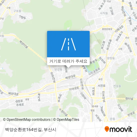 백양순환로164번길 지도