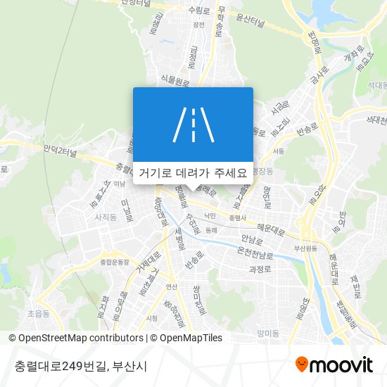 충렬대로249번길 지도