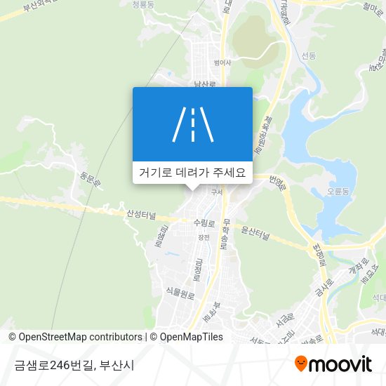 금샘로246번길 지도