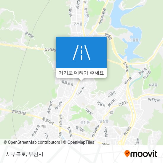 서부곡로 지도