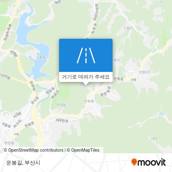 운봉길 지도