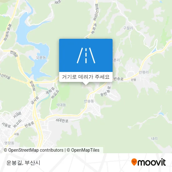 운봉길 지도