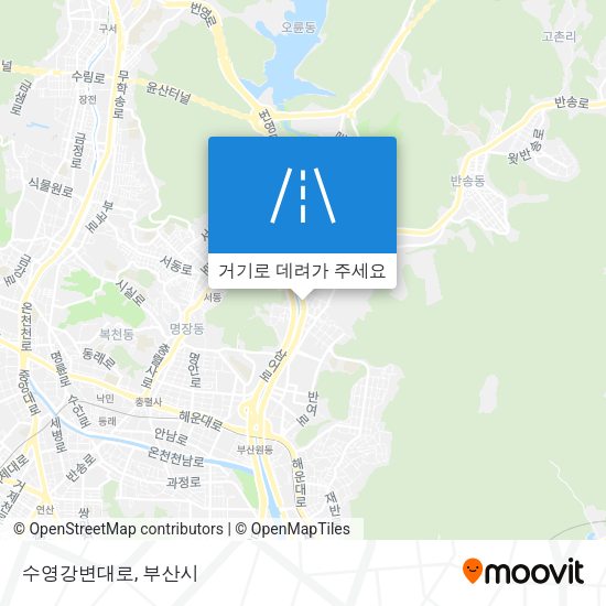 수영강변대로 지도