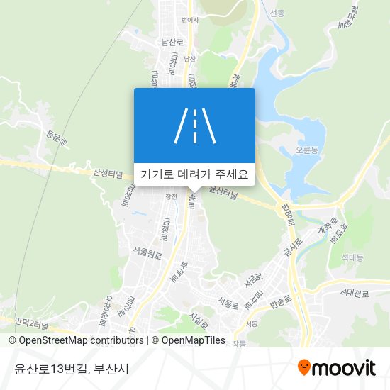 윤산로13번길 지도