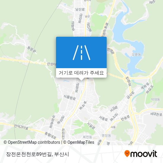 장전온천천로89번길 지도