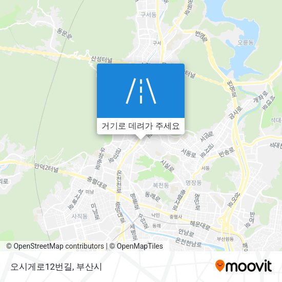 오시게로12번길 지도
