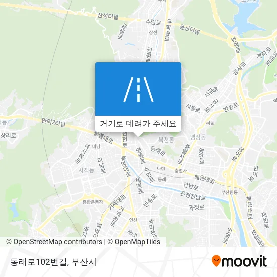 동래로102번길 지도