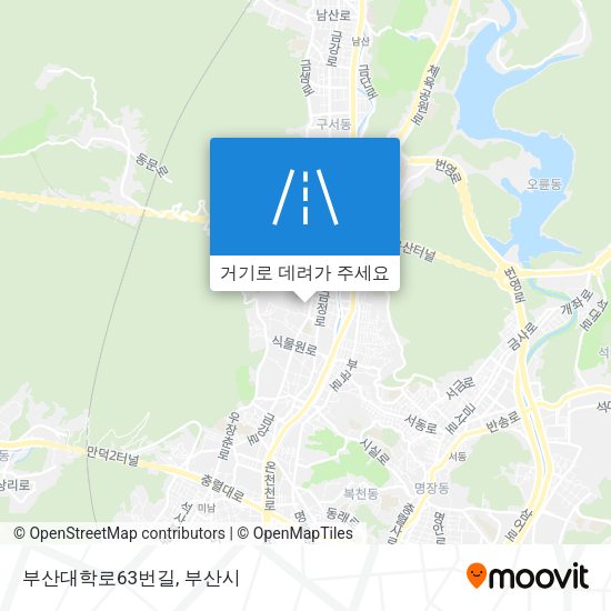부산대학로63번길 지도