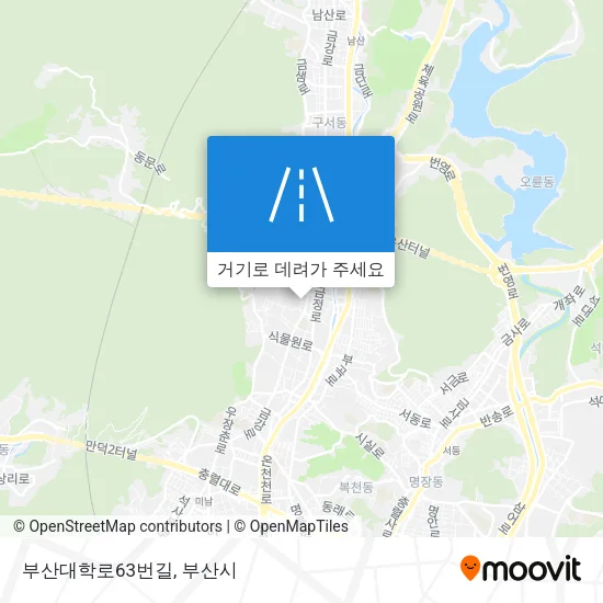 부산대학로63번길 지도