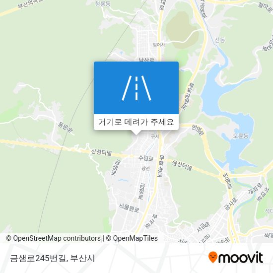 금샘로245번길 지도