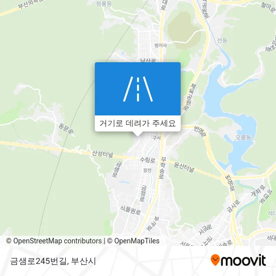 금샘로245번길 지도