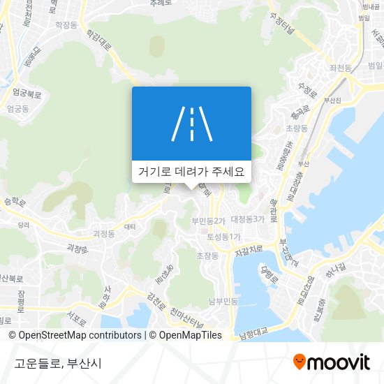 고운들로 지도
