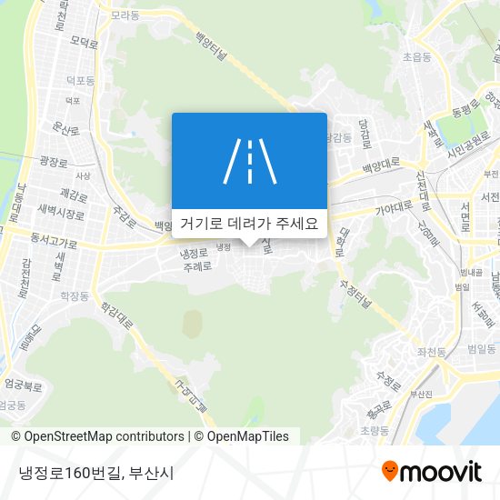 냉정로160번길 지도