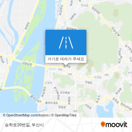 승학로20번길 지도