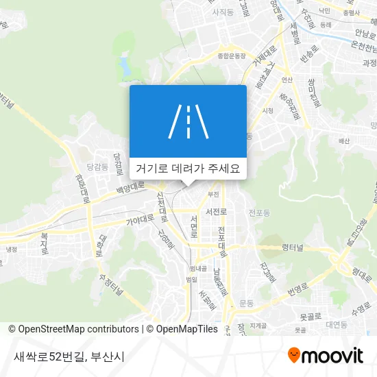 새싹로52번길 지도