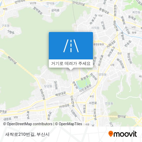 새싹로210번길 지도